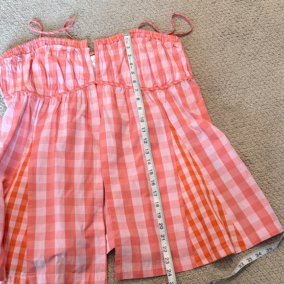 Anthropologie Pink and Orange Gingham Top, Size M - Picture 11 of 11